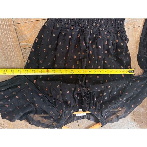 NWOT Allison New York Scarlett Black Metallic Dress Size Large - Picture 10 of 12